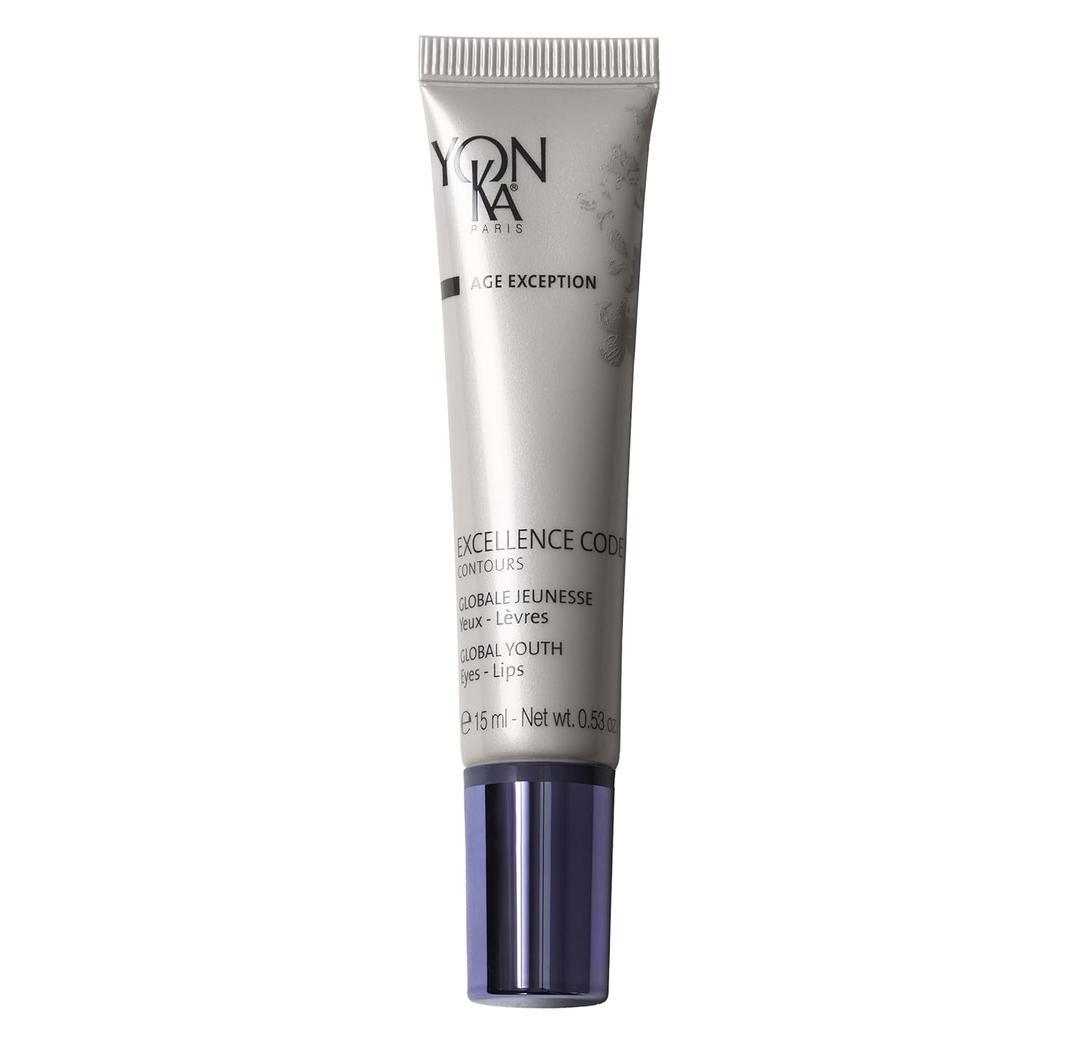Yonka Excellence Code Contours Eye Cream (15ml) Anti-Aging Eye and Lip Treatment with Hyaluronic Acid, Reduce Puffiness and Dark Circles, Paraben-Free
