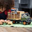 Schleich Wild Life - 45 PC Animal Rescue Toy Truck Playset - With Ranger Tom Action Figure, Lion and Meerkat Figures - Screen-Free Safari Adventure Play Set - Wild Animal Toys for Kids Ages 3+ | 42475