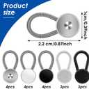 4 x Ouligay 18PCS Collar Extenders Shirt Collar Extenders Pants Button Extender Extender Button Set Collar Button Extender for Mens Dress Shirts Suits Trouser, Coat, Shirts