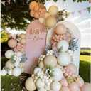 145Pcs Boho Dusty Pink Balloon Garland Kit – Neutral Pink, White Sand, Ivory Balloons for Girls, Baby Showers, Birthdays, Weddings and Gender Reveal Party Decorations
