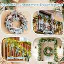 2 x 24 Pcs Christmas Bows for Tree, Light Blue Velvet Ribbon Bow for Christmas Tree, Pre-Tied Vintage Xmas Bows for Xmas Trees Wreaths Gifts Wedding Indoor Outdoor Decorations, 5 x 7 Inch