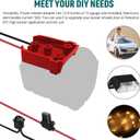 Power Wheel Adapter with Fuse&Switch, Secure Battery Adapter for Lithium Battery, with 12 Gauge Wire, Good Power Convertor for DIY Ride On Truck, Robotics, RC Toys and Work Lights,2Pack