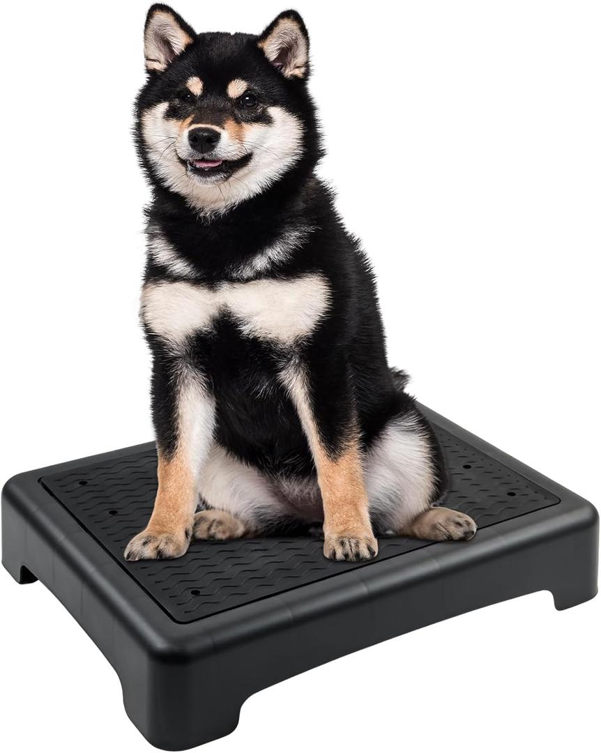 Dog Training Place Board with Non-Skid Surface, Dog Platform for Training, Portable Dog Agility Platform, Dog Training Stand, Dog Training Equipment Suitable for Small Dogs, 17x13x3.14Inch