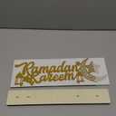 Landhoow Eid Mubarak Sign Ramadan Table Decor 12.99 x 4.72 Inch Ramadan Kareem Sign Eid Decoration Metal Letter Tabletop Signs for Islamic Home Office Party Decor Gifts(Star)