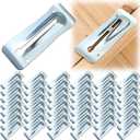 Gisafai 25 Pcs Galvanized Steel Snap Tie Wedge for Concrete Forms Tie Wedges Size 2-3/8" L x 6-1/8" W Compatible with Standard Heavy Duty Short Long End Snap Suitable for Concrete Projects