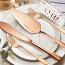 ROXBURGH Wedding Cake Knife and Server Set, Bride and Groom Mr and Mrs Champagne Flutes & Forks with Giftable Box, Cake Cutting Set for Wedding Engagement Bridal Shower Gifts