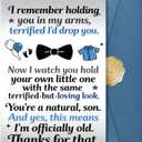 3 x JWSCYSY Funny Father's Day Card for Son, Fathers Day Gift from Dad, 5.3x8 Folded Card with Envelope & Sticker Happy Fathers Day Decorations.