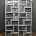HELLO LAURA 4x6 Picture Frame Collage Wall Decor 24 Opening Photos Collage Frame for Wall Picture Frame 6" x 4" Photo Sockets x 24 - White
