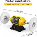 8" 3/4HP Benchtop Buffer Polisher,4.8A,3600RPM