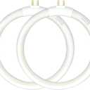 (2pack) 4.75 T4 Type 12W 6400K Circular Bulb Replacement for Magnifier Desk Light,Vanity Magnifying Makeup Mirror,Daylight 6500K Fluorescent Lamp