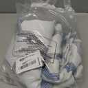 100% Blackout Curtains 84 Inches Long for Bedroom, Blue Grey on White Moroccan Geometric Patterned Window Curtain for Living Room, Farmhouse Thermal Insulated Drapes Grommet Top 2 Panels