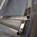 3pcs Gold Metal Plant Stand, Cylinder Pedestal Stands for Parties, Metal Plant Columns Pedestal Stands for Display, Square Cylinder Columns tables for Weddings Cake Stand Floor Plant Tables