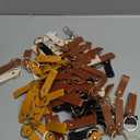 PU Leather Keychain Blanks Bulk Laser Engraving Blanks Keychain Kit with Key Rings for DIY Key Chains Craft (3.7 x 0.7 Inches, Colorful)