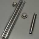 Mcrbeay Shower Curtain Rod, 1" Diameter Heavy Duty Tension Shower Rod, Non Slip Adjustable 28-46 inch No Drilling Shower Curtain Rods Spring Tension For Bathroom, Shower Stall, No Rust, Nickel