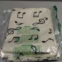 Peryiter 4 Pcs Linen Music Table Runner Musical Notes Piano Table Runner for Music Party Decor for Jazz Wedding Bridal Shower Birthday Patry Supplies, 72'' x 13'' (Musical Notes Style)