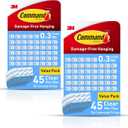 Command Indoor Mini Light Clips, Damage Free Hanging Christmas Lights, Mini Wall Clips for Hanging Indoor Christmas Decorations, Lights and Cables, 90 Count