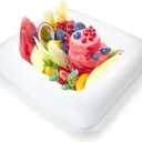 Novelty Place Inflatable Ice Serving Buffet Bar - Salad Food & Drinks Tray for Party Picnic & Camping (Pack of 1)