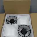 4Pcs Ceramic Butter Warmers Set for Chocolate Butter Cheese, 7oz Porcelain Butter Warmers Set for Seafood, Butter Warmer Pot Ceramic Sauce Bowl for Fruit, Dessert, Snack, Steaks, Square