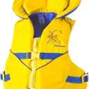 Stohlquist Child Life Jacket, US Coast Guard Approved, Type III Life Vest (30-50 lbs) for Kids and Children, Support Collar with Grab Handle, Fully Adjustable PFD for Pools, Lakes and Boating