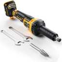 Die Grinder Compatible with Dewalt 20V MAX Battery, Cordless Die Grinder with 25000RPM Brushless Motor, 1/4" Precision Collect, Variable Speed Grinder for Metal Wood Grind Sand (Battery not Included)