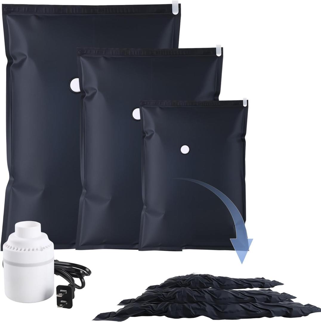 Vacuum Storage Bag 6-Piece Set,Used for Storage and Storing Luggage and Clothes,Saving Space-Reusable,Suitable for Storing Home Items Such as Vacuum Seal Bags for Clothing,EtcM-2 L-2 J-2Dark Blue