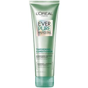 L'Oreal Paris Thickening Sulfate Free Conditioner, Thickens + Strengthens Thin, Fragile Hair, Hair Care with Rosemary Leaf, EverPure, 8.5 Fl Oz 