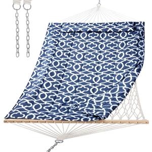 SUNCREAT Hammocks Replacement Hammock for Stand, 475 lbs Capacity, Two Person Backyard Hammock with Pad for Outside, Dark Gray Pattern