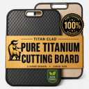 Titanium Cutting Board for Kitchen, Cutting Board Double Sided Food Grade, Pure Titanium and Wheat Straw PP, Scratch Resistant, Non Toxic Chopping Board, Dishwasher Safe, Easy to Clean Large Size