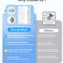 3-in-1 Visual Timer & ADHD Tool for Kids ADHD Task Timer for Adults with Visual Schedule, Chore Chart & Planning Board for Home, School, Classroom, Work (Blue)