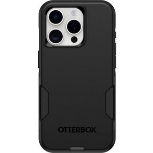 OtterBox iPhone 15 Pro (Only) Commuter Series Case - Black, Slim & Tough, Pocket-Friendly, with Port Protection