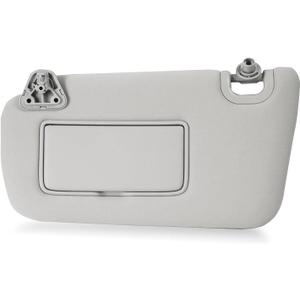 Left Driver Side Sun Visor w/o Light Compatible with Nissan Sentra 2013 2014 2015 2016 2017 2018 2019 Gray Sunvisor with Mirror Replaces # 96401-3SG8A