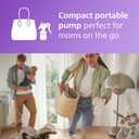 Philips Avent Manual Breast Pump, Easy Pumping with Natural Motion Technology, Silicone Cushion, 4oz Natural Bottle, Sealing Disc, Screw Ring, Transparent, Model SCF430/03