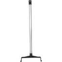 SPARTA Color Coded Upright Dustpan with 30 Inch Aluminum Handle, Serrated Edge and Locking Yoke, Standing Commercial Floor Dust Pan, Black, Pack of 6