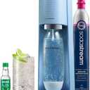 SodaStream Terra Sparkling Water Maker (Misty Blue) with CO2, DWS Bottle and Bubly Drop (Starter Kit)