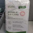 UCGOU Bubble Mailers 7.25x12 Inch White 25 Pack Usable Size 7.25x11 Padded Envelopes Small Business Opaque Packaging Self Seal Waterproof Boutique Bulk Shipping Bags for Jewelry Makeup Supplies #1