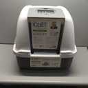 Catit Airsift Jumbo Hooded Litter Pan, Warm Gray/White - Privacy and Easy Access for Cleaning - Ideal for Larger or Multiple Cat Households