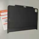 Magic Keyboard Compatible Case for iPad Pro 13 inch M4/M5 2024/2025, Cover with Apple Pencil Holder for Smart MagicKeyboard Folio Slim Durability (Keyboard Not Included), Black Delicate Leather