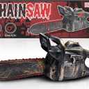 16" Bloody Rusty Electric Chainsaw - Battery Operated Chainsaw Massacre Role Play Accessory with Motion & Sound Effects for Halloween Cosplay Prop, Decorations