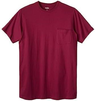 KingSize Men's Big & Tall Shrink-Less Lightweight Pocket Crewneck T-Shirt, size L