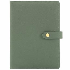 Aesthetic A5 Binder with 6 Golden Rings - Refillable & Sturdy Planner w Pockets Keeps You Perfectly Organized - Mini Notebook with Magnetic Closure Works Great as Photocard Binder for All Your Cards