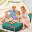 QPAU Twin Size Air Mattress Camping Pad  9 Thick R810 Insulated Inflatable Mattress with Foam Comfort & Foot Pump, Twin Air Mattress for Camping, Road Trips, and Home Guests (Single)