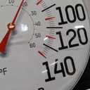 Taylor Metal Wall Indoor Outdoor Thermometer, Wireless Thermometer with Easy to Read Large Numbers for Patio, Pool, and Indoor Areas, 12-inch, White