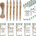 30 Sets Employee Appreciation Gifts Bulk Teacher Thank You Gifts Motivational Bamboo Pens with Appreciation Cards Gift for Teacher Student Coworker Colleague Team