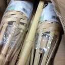 TIKI Bamboo Tiki Torches 12-Pack Weather-Resistant Outdoor Dcor with Easy-Pour Wide-Mouth Canister Refill for Patio, Garden, Backyard, and Parties, 57-Inch Citronella Torches