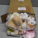 Patelai 48 Pcs Adopt a Puppy Party Favors,16 Small Stuffed Puppy Bulk 16 Cute Birthday Mini Hats 16 Colorful Kraft Paper Boxes Mini Stuffed Gift for Adoption a Pet Birthday Party Favor Supplies