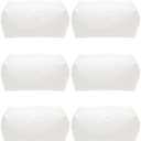 PAZIMIIK 6PCS Cozy Makeup Bag Travel Cosmetic Bag for Women Soft Toiletry Bag Aesthetic Makeup Organizer Portable Large Zipper Pouch for Skincare Beauty Accessories Brushes Waffle Check Cream White