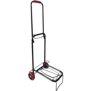 Folding Lightweight Hand Truck,2 Wheels Shopping Cart Easy-to-Store Utility Dolly for Personal, Moving, Travel and Shopping Use - 80 Pounds Weight Capacity, Black