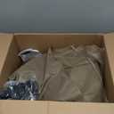 Gazebo Universal Replacement Privacy Curtain, 10'X12' Waterproof Outdoor Sidewall with Zipper for Patio, Garden and Backyard (4-Panels, Brown) (Beige)