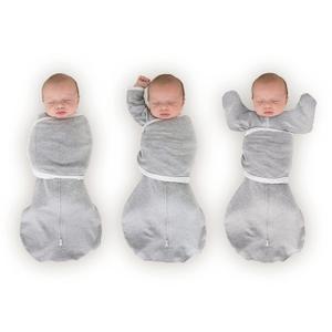 SwaddleDesigns 6-Way Omni Swaddle Sack, Arms Up Swaddle for Newborn, More Options to Calm Startle Reflex, Improves Sleep, Small, 0-3 month, 6-14 lbs, Heathered Gray