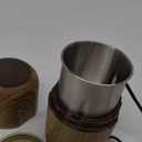 COOL KNIGHT Electric Herb Grinder [Large Capacity/High Rotating Speed]-Electric Grinder for Spices and Herbs (Wood grain 2)